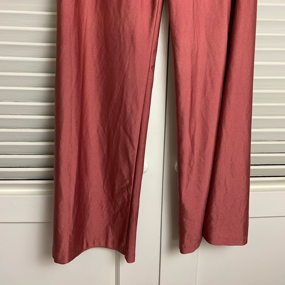 MD Soft Wine Polyester Nylon Sheer 70s pant slacks - Picture 5 of 6